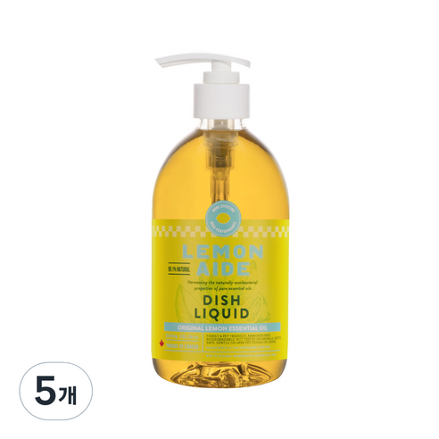 레몬에이드 주방세제 오리지널 레몬, 500ml, 5개