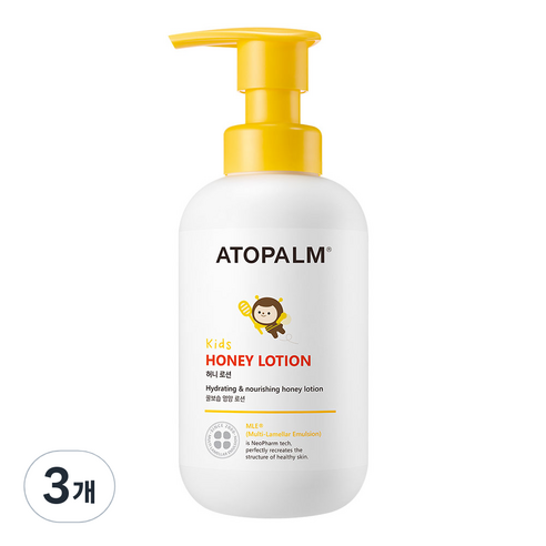 아토팜 키즈 허니 로션, 3개, 300ml