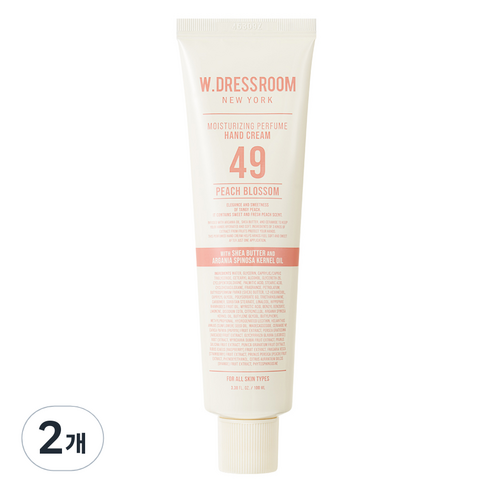 더블유드레스룸 퍼퓸 핸드크림 49 피치블러썸, 100ml, 2개