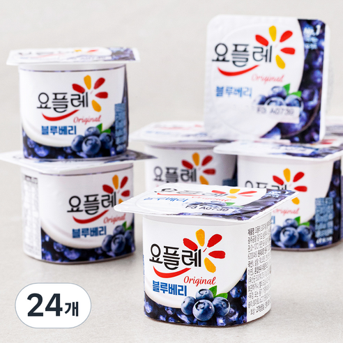 요플레 블루베리 멀티, 85g, 24개
