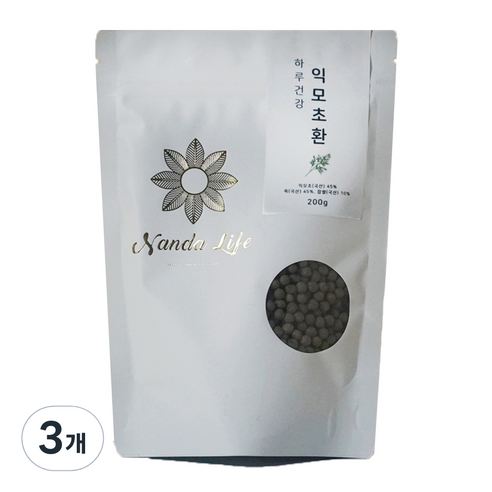 난다라이프 저온가공 하루건강 익모초환, 200g, 3개