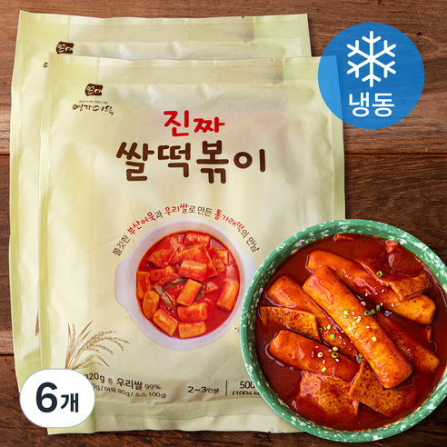 영자어묵 진짜 쌀떡볶이 (냉동), 500g, 6개