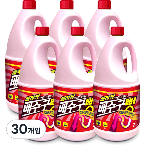 아토세이프 매직싹 배수구뻥, 2L, 30개