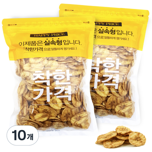 견과공장 구운 바나나칩 800g, 10개, 400g
