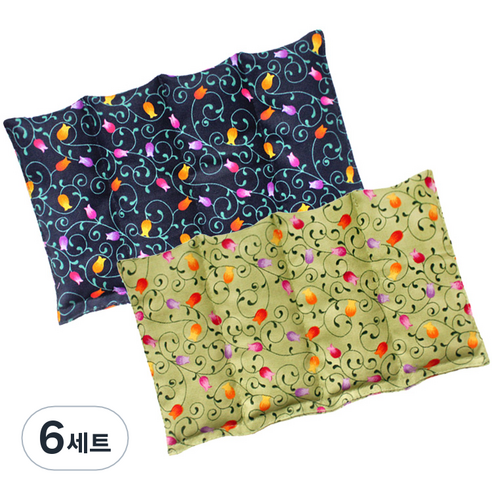 그린라이프 허브 다용도 찜질팩 4단 카키 + 블루 본품 세트, 6세트