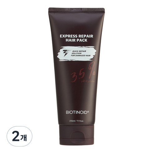 그루밍랩 비오티노이드 급속 리페어 단백질 트리트먼트 헤어팩, 2개, 210ml