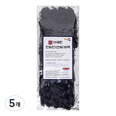 더국민 진도산 산모 미역, 140g, 5개