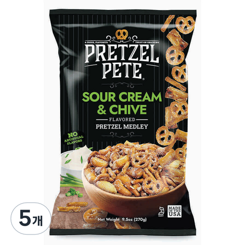 프레첼피트 사워크림 차이브, 270g, 5개