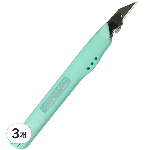 아날로그 30도 크롬커터, 민트, 3개