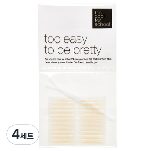 투쿨포스쿨 누드 핏 쌍커풀 테이프 44p 세트, 누드핏, 4세트