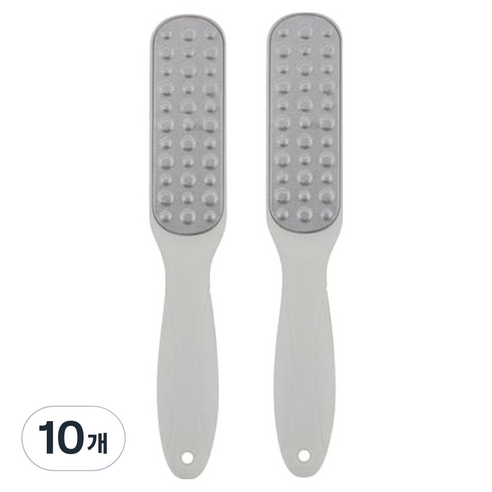 아늑공간 발바닥 뒷꿈치 각질제거기 화이트, 1개입, 10개, 100g