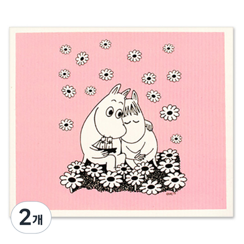 스칸맘 행주 무민, 러브, 2개