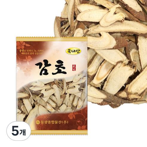 동광종합물산 감초, 75g, 5개