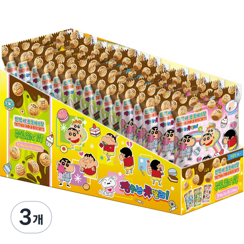짱구 판박이 초코 비스킷, 480g, 3개