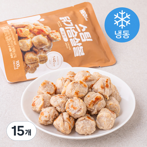 허닭 스팀 닭가슴살볼 마늘맛 (냉동), 100g, 15개