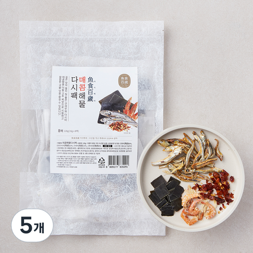 어식백세 매콤해물 다시팩, 16g, 8개입, 5개