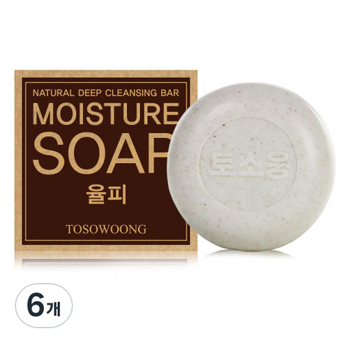 토소웅 비누 율피 비누, 100g, 6개