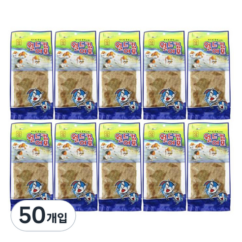 한진식품 추억의 옛날 그 맛 월드컵 어포, 24g, 50개
