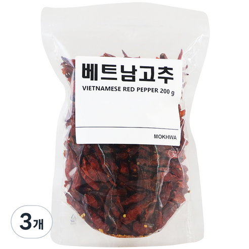 딜리셔스마켓 베트남 고추, 200g, 3개