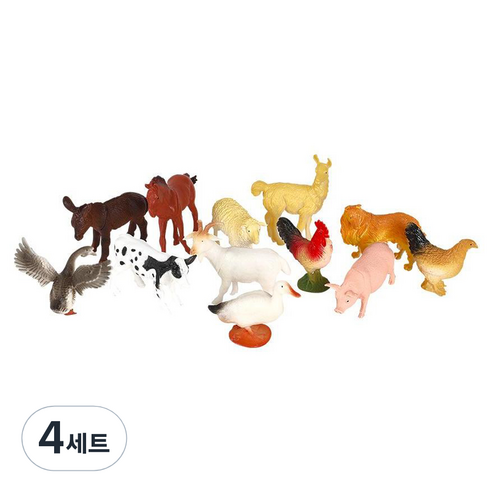 캐스비 네이처 동물 왕국 농장 세트, 4세트