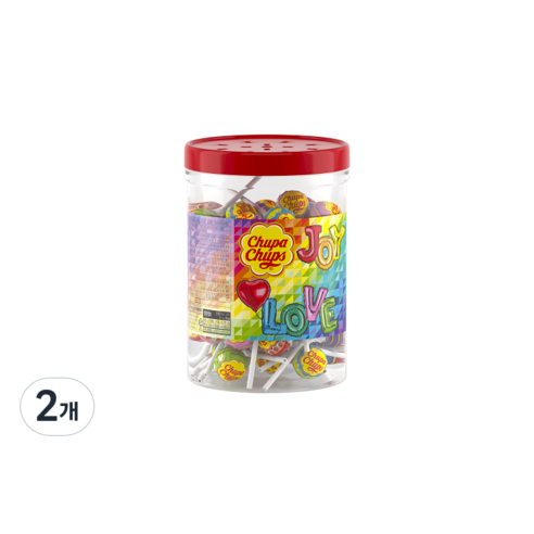 농심 츄파춥스 미니튜브 50p, 550g, 2개