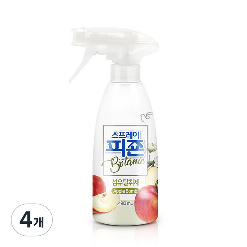 스프레이 피죤 섬유탈취제 보타닉 애플밤, 4개, 490ml