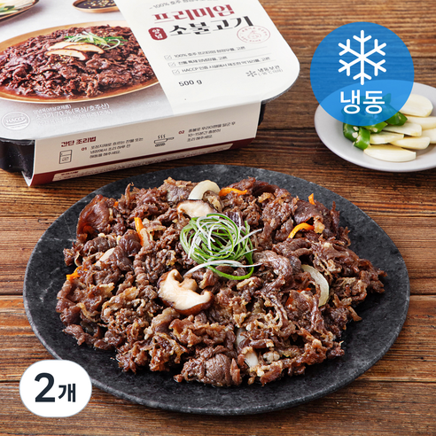 고른 프리미엄 양념 소불고기 (냉동), 500g, 2개