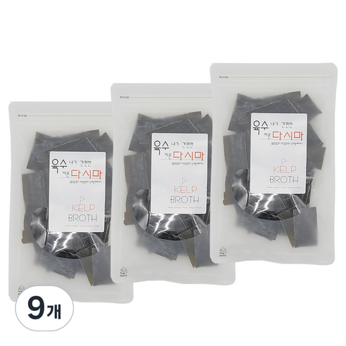 우진수산 육수 내기 간편한 자른다시마, 100g, 9개