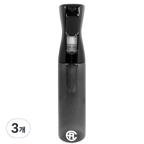 에어라파 압축 스프레이 분무기 대형 300ml, 올블랙, 3개