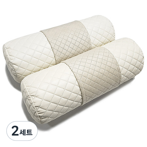 카이만 와이드 넥쿠션 2p, 아이보리 + 아이보리, 2세트
