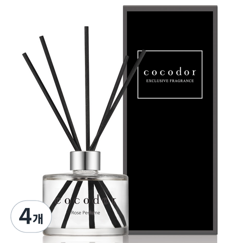 코코도르 디퓨저, 로즈퍼퓸, 200ml, 4개