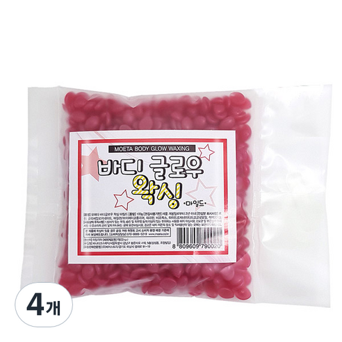 모에타 바디 글로우 왁싱 마일드, 100g, 4개