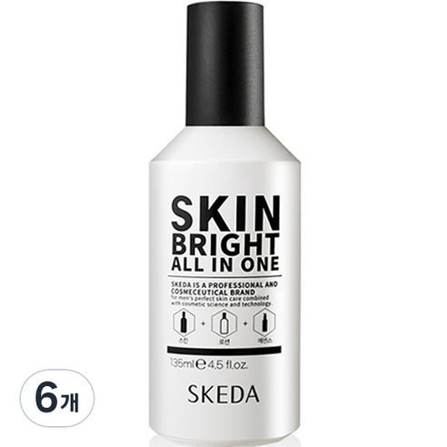 스케다 스킨 브라이트 올인원, 135ml, 6개