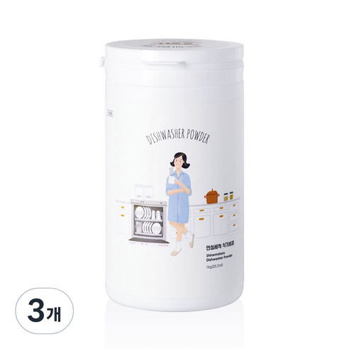 샤인메이커스 안심세척 식기세제 올인원, 3개, 1kg