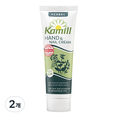 카밀 미니 핸드 앤 네일 크림 허벌, 30ml, 2개