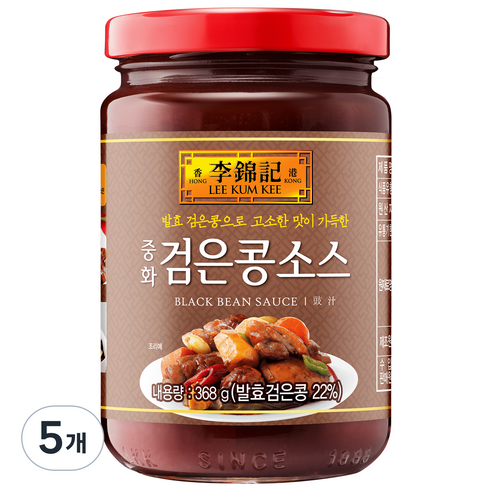 오뚜기 이금기 중화 검은콩소스, 368g, 5개