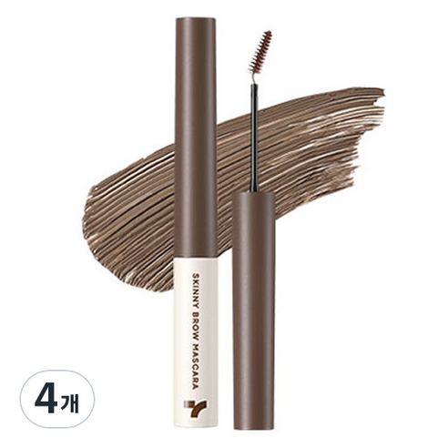 토니모리 아이톤 스키니 브로우 마스카라 3.5g, 02 애쉬 브라운, 4개