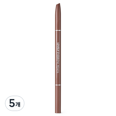 토니모리 러블리 아이브로우 펜슬 0.1g, 4호 브라운, 5개