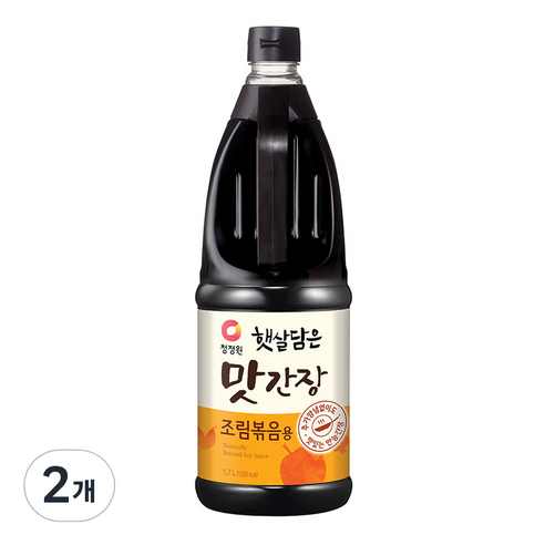 청정원 햇살담은 맛간장 조림볶음용, 1.7L, 2개