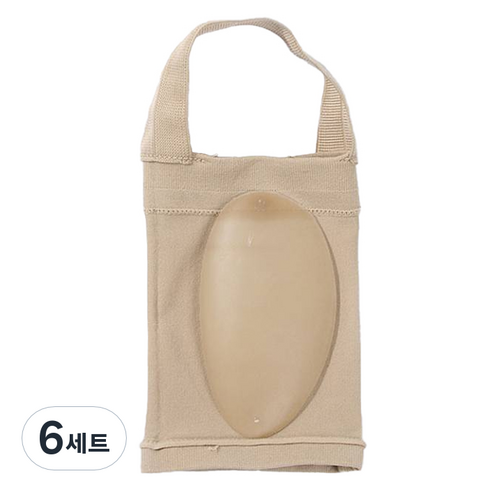 저스트픽 실리콘 아치 발바닥 쿠션패드 세트 스킨, 6세트