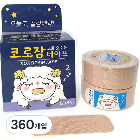 메디원 코로잠 코로 숨 쉬는 입막음 테이프, 360개입