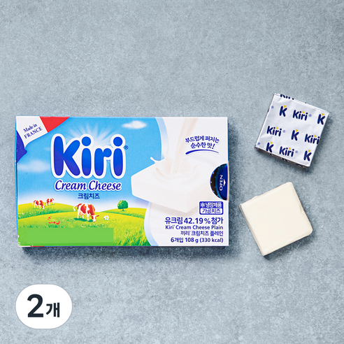 끼리 크림치즈 플레인 6개입, 108g, 2개