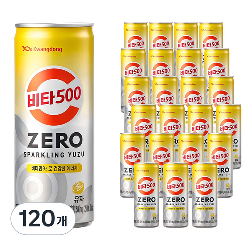 비타500 ZERO 스파클링 유자, 250ml, 120개