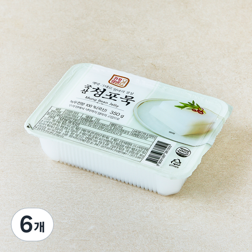 친정엄마 국내산 청포묵, 350g, 6개, 1개입