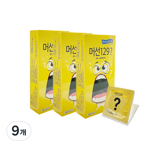 유니더스 머선129 일반형 콘돔, 10개입, 9개