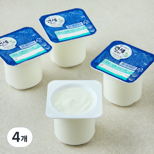 연세유업 연세 요거트 플레인 4개입, 320g, 4개