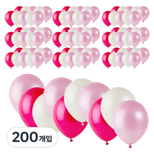 파티팡 라운드 풍선, 랜덤발송, 200개