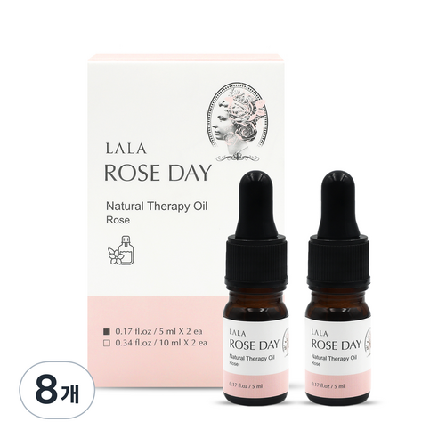 라라로즈데이 시즌2 오일 스포이드 이너퍼퓸 로즈향, 5ml, 8개