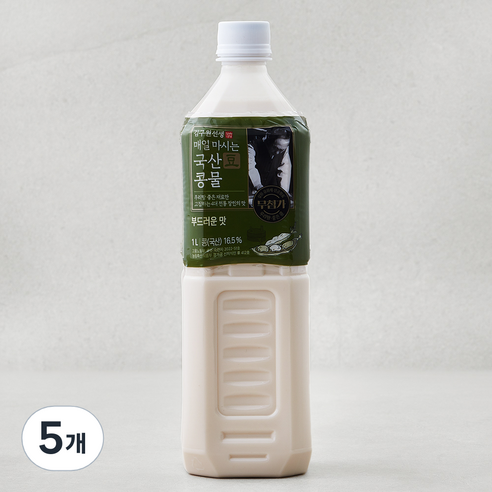 김구원선생 매일 마시는 국산 콩물, 1L, 5개