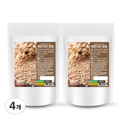 건강스토리 볶음귀리 가루, 300g, 4개
